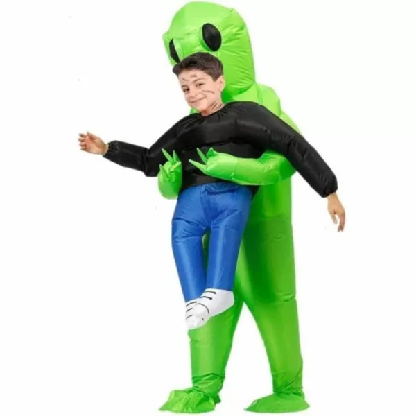 Déguisement alien gonflable – Effet hilarant garanti pour soirées, Halloween et festivals – Confort et impact visuel assurés