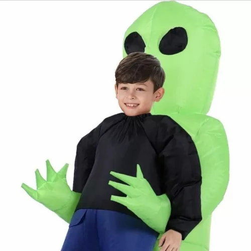 Déguisement alien gonflable – Effet hilarant garanti pour soirées, Halloween et festivals – Confort et impact visuel assurés