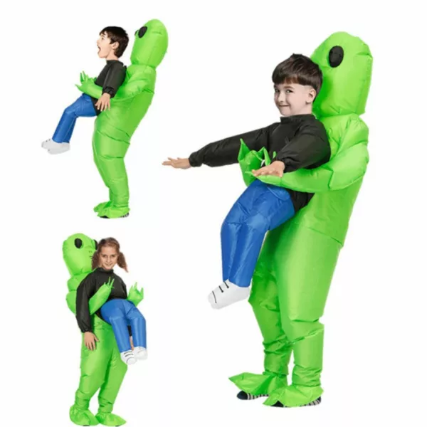 Déguisement alien gonflable – Effet hilarant garanti pour soirées, Halloween et festivals – Confort et impact visuel assurés