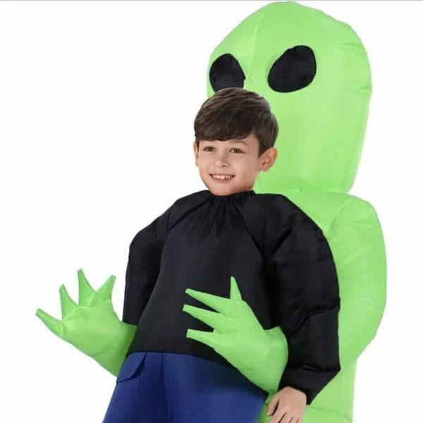 Déguisement alien gonflable – Effet hilarant garanti pour soirées, Halloween et festivals – Confort et impact visuel assurés