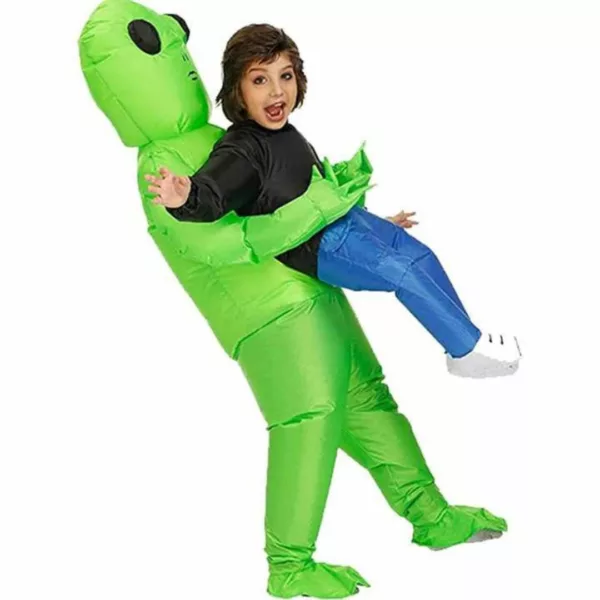 Déguisement alien gonflable – Effet hilarant garanti pour soirées, Halloween et festivals – Confort et impact visuel assurés