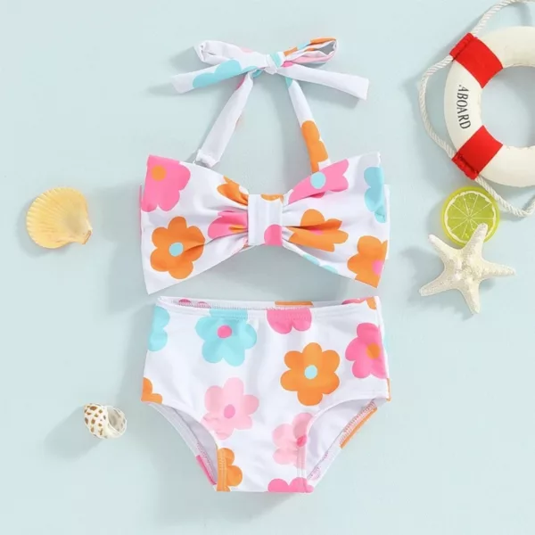 Ensemble bikini pour petite fille – Maillot de bain coloré confort et style à la plage ou à la piscine