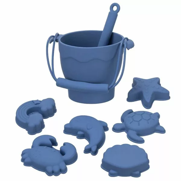 Ensemble jouets de plage en silicone – Résistants, souples et sans danger pour des heures de jeu au sable