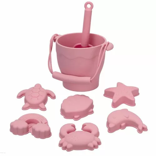 Ensemble jouets de plage en silicone – Résistants, souples et sans danger pour des heures de jeu au sable