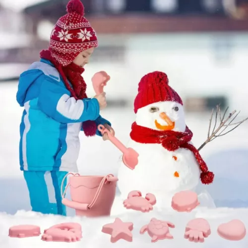 Ensemble jouets de plage en silicone – Résistants, souples et sans danger pour des heures de jeu au sable