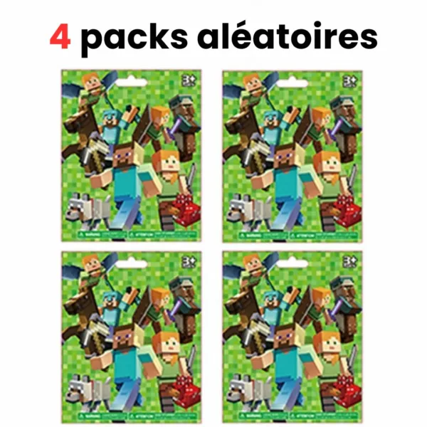 Figurine Minecraft – Cadeau parfait pour fans du jeu vidéo culte – Décoration geek enfant ou ado