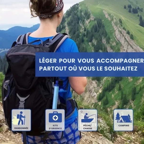 Filtre eau portable randonnée