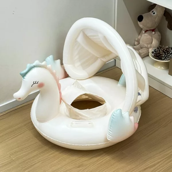 Flotteur gonflable hippocampe – Ludique et confortable pour enfants – Idéal piscine et plage