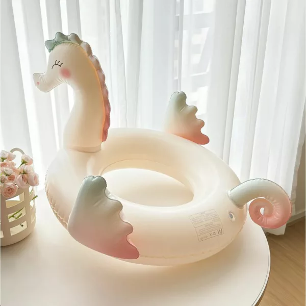 Flotteur gonflable hippocampe – Ludique et confortable pour enfants – Idéal piscine et plage