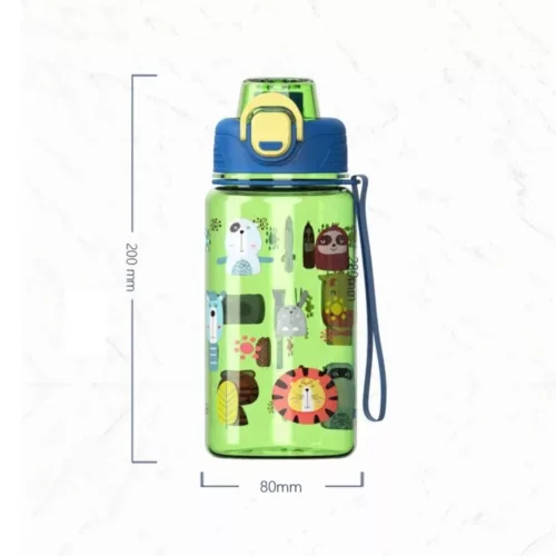 Gourde en plastique​ enfant – Légère, anti-fuite et colorée pour l’école ou les sorties – Format pratique 500 ml
