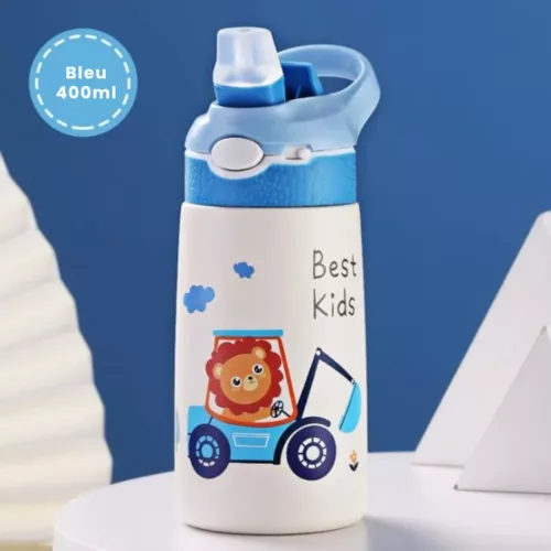 Gourde inox enfant – Écologique et sans BPA – Idéale école et sorties – Léger & durable