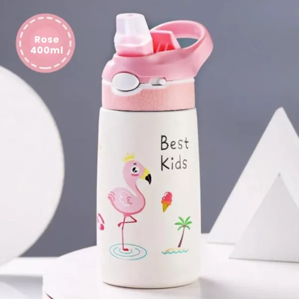 Gourde inox enfant – Écologique et sans BPA – Idéale école et sorties – Léger & durable