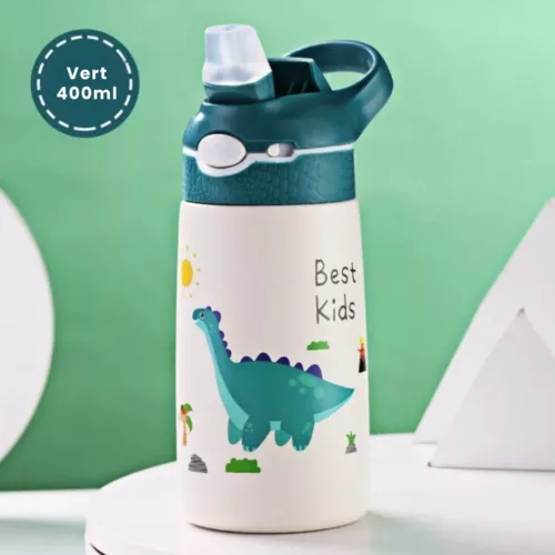Gourde inox enfant – Écologique et sans BPA – Idéale école et sorties – Léger & durable