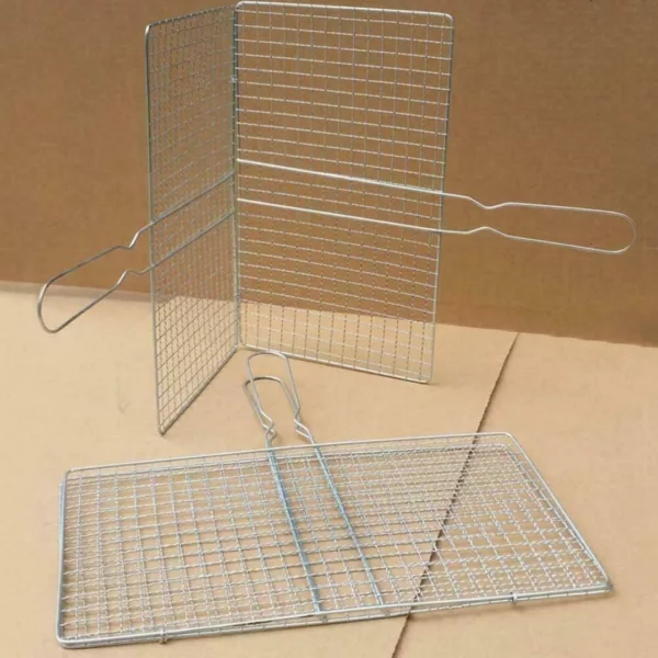 Grille cuisson barbecue acier chromé – Cuisson uniforme et parfaite pour grillades savoureuses – Résistante et facile à nettoyer