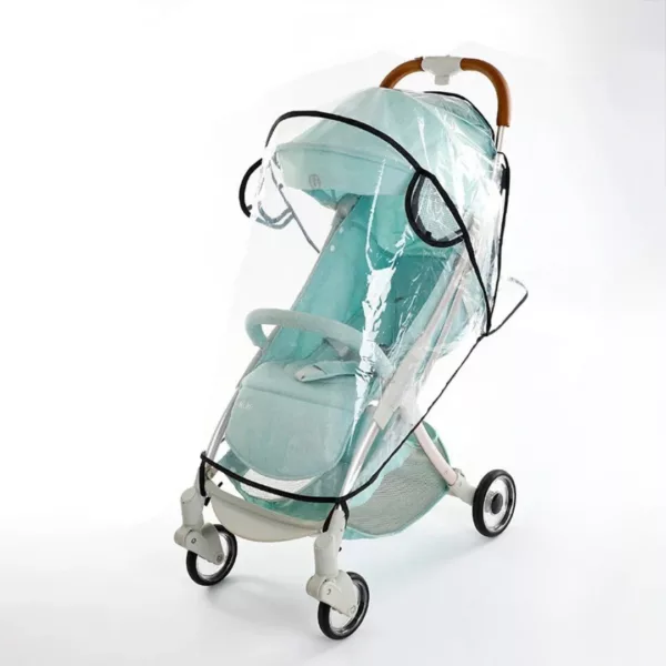 Housse de pluie pour poussette – Protection imperméable bébé contre vent et intempéries – Universelle et facile à installer