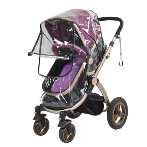Housse de pluie pour poussette – Protection imperméable bébé contre vent et intempéries – Universelle et facile à installer