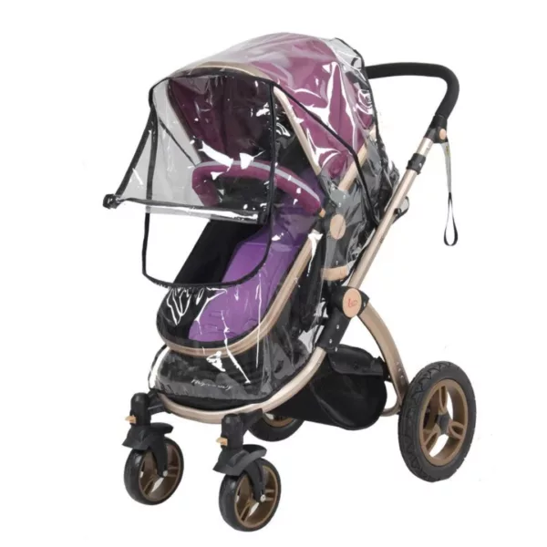 Housse de pluie pour poussette – Protection imperméable bébé contre vent et intempéries – Universelle et facile à installer