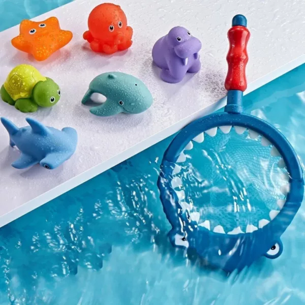 Jeu de capture de poisson – Motricité fine et coordination – Jouet éducatif en bois pour enfants dès 3 ans
