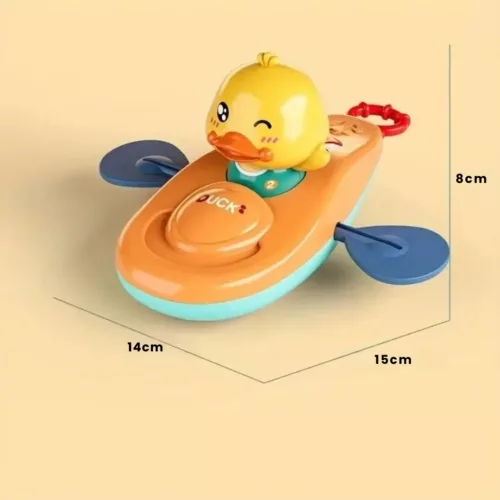 Jouet de kayak petit canard – Cadeau ludique pour le bain ou la plage – Éveil sensoriel et amusement garanti