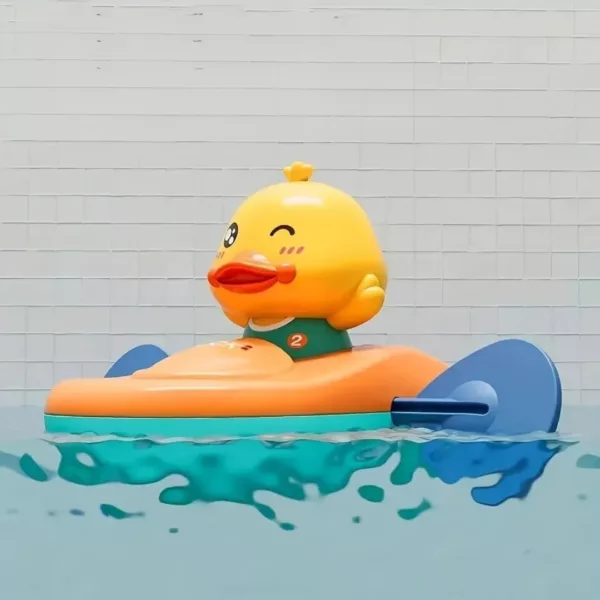 Jouet de kayak petit canard – Cadeau ludique pour le bain ou la plage – Éveil sensoriel et amusement garanti
