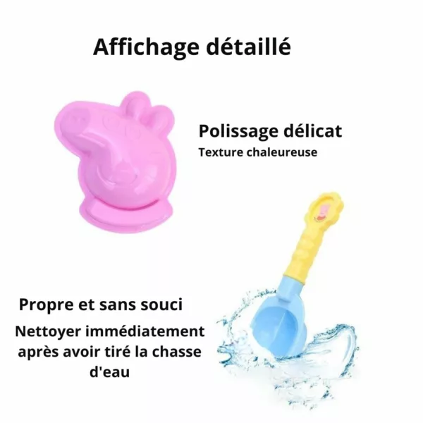 Jouets de plage Peppa pig – Set coloré 8 pièces pour jeux d'été amusants à la mer ou au bac à sable