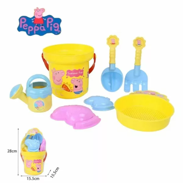 Jouets de plage Peppa pig – Set coloré 8 pièces pour jeux d'été amusants à la mer ou au bac à sable