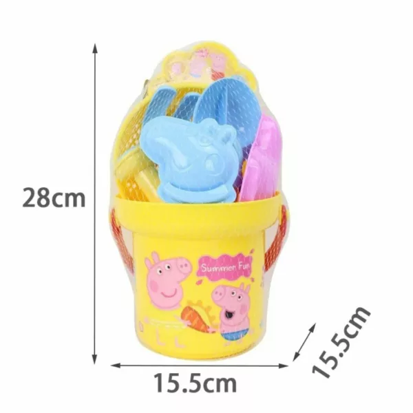 Jouets de plage Peppa pig – Set coloré 8 pièces pour jeux d'été amusants à la mer ou au bac à sable