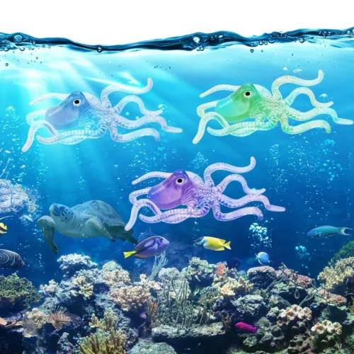 Jouets de plongée sous-marine pieuvre – Amusants et colorés pour enfants – Apprentissage sous l’eau garanti
