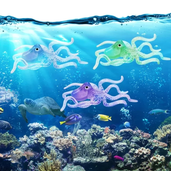 Jouets de plongée sous-marine pieuvre – Amusants et colorés pour enfants – Apprentissage sous l’eau garanti