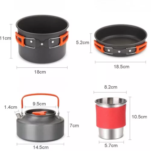 Kit vaisselle pour camping – Compact, léger et complet pour repas nomades sans tracas