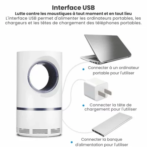 Lampe anti moustique​ pour bébé – Protection silencieuse et sans produits chimiques – Sommeil paisible garanti