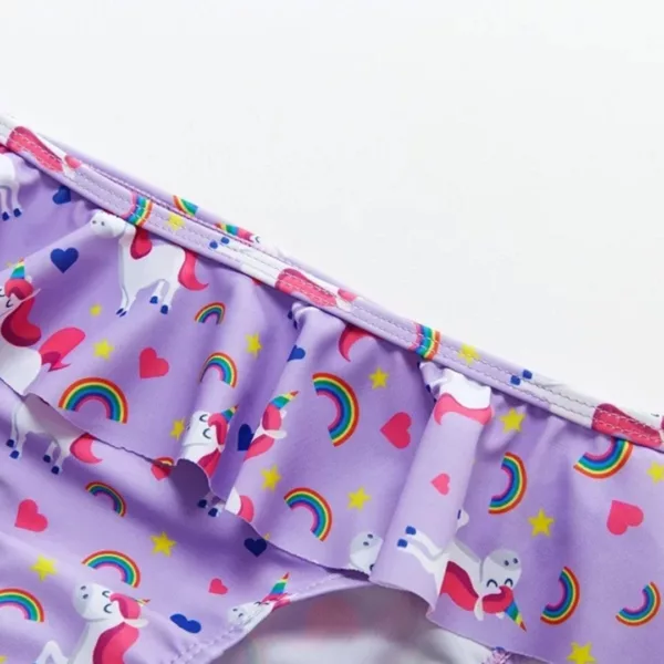 Maillot de bain 2 pièces à volants – Look tendance et féminin pour silhouette flatteuse à la plage