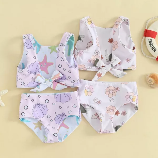 Maillot de bain 2 pièces noué – Look tendance été, maintien parfait, mettez en valeur votre silhouette