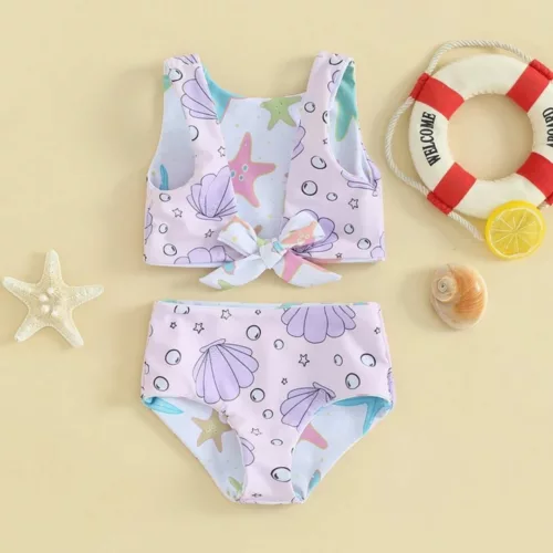 Maillot de bain 2 pièces noué – Look tendance été, maintien parfait, mettez en valeur votre silhouette