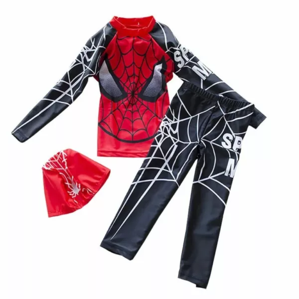 Maillot de bain 2 pièces Spider man – Look super-héros pour enfants – Confortable, fun et protection UV
