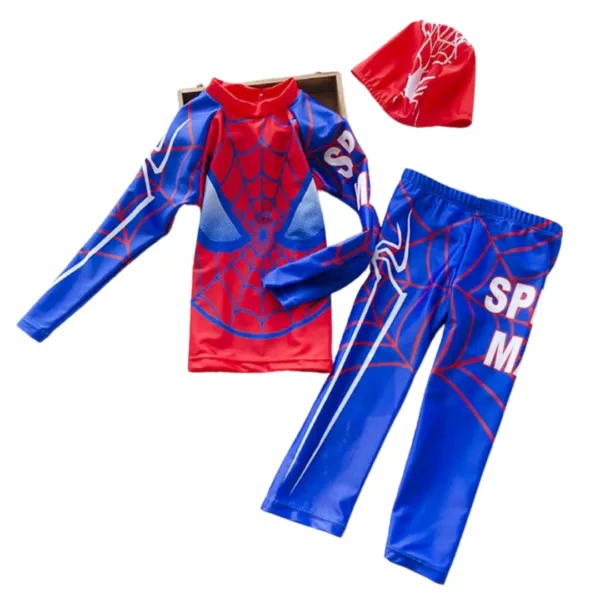 Maillot de bain 2 pièces Spider man – Look super-héros pour enfants – Confortable, fun et protection UV