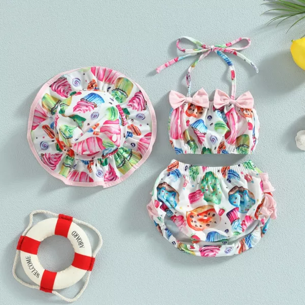Maillot de bain 3 pièces imprimé fruits – Look estival tendance et silhouette sublimée pour la plage