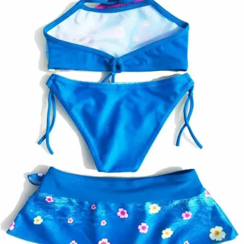 Maillot de bain 3 pièces reine des neiges – Look féérique pour petites princesses – Été magique et confort assuré