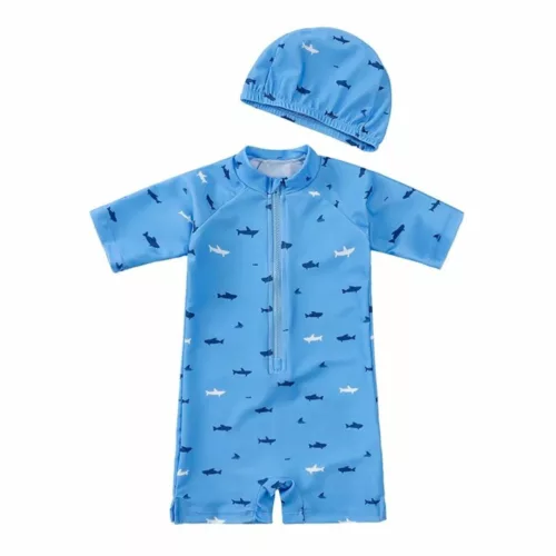 Maillot de bain anti uv avec chapeau – Protection solaire optimale pour enfants – Idéal plage & piscine