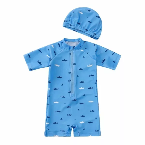 Maillot de bain anti uv avec chapeau – Protection solaire optimale pour enfants – Idéal plage & piscine