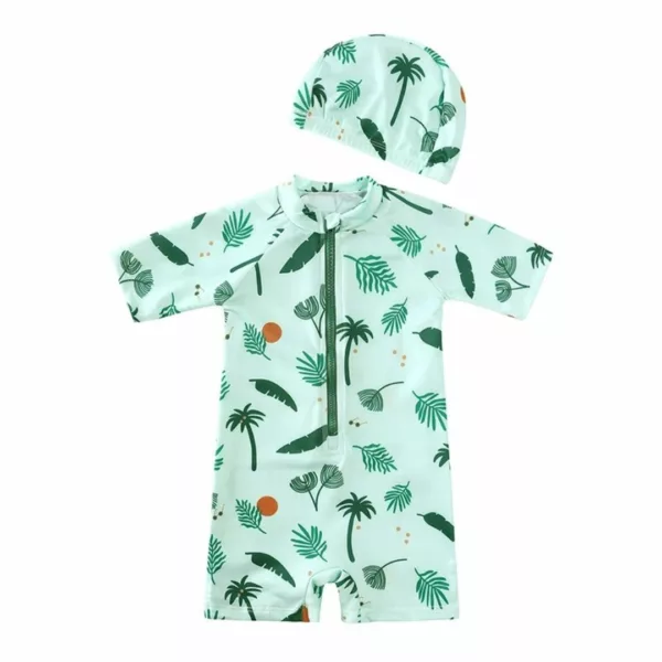 Maillot de bain anti uv avec chapeau – Protection solaire optimale pour enfants – Idéal plage & piscine