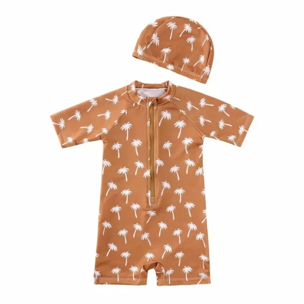 Maillot de bain anti uv avec chapeau – Protection solaire optimale pour enfants – Idéal plage & piscine