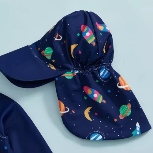 Maillot de bain anti uv bébé garçon – Protection solaire maximale UPF50+ pour peau sensible – Confort & sécurité à la plage