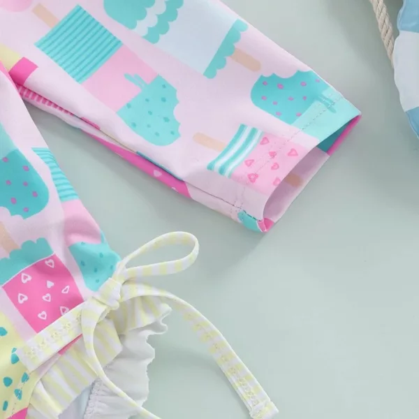 Maillot de bain avec chapeau fille – Protection UV élégante pour l’été, confort et style à la plage