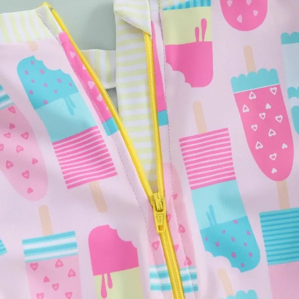 Maillot de bain avec chapeau fille – Protection UV élégante pour l’été, confort et style à la plage