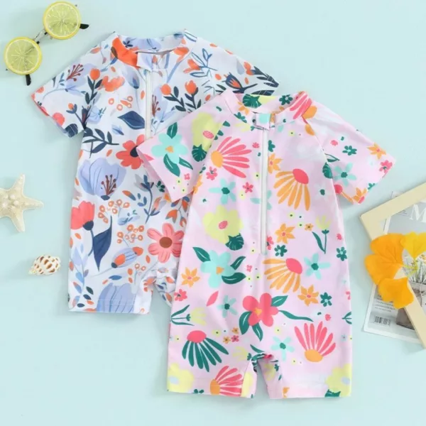 Maillot de bain bébé anti uv​ fille – Protection solaire maximale et confort pour l’été – Idéal plage et piscine