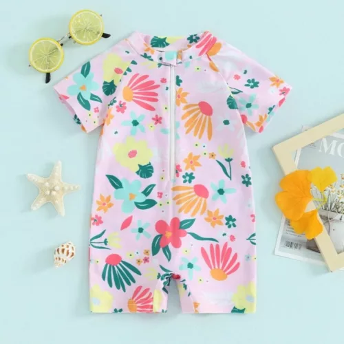 Maillot de bain bébé anti uv​ fille – Protection solaire maximale et confort pour l’été – Idéal plage et piscine