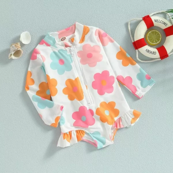 Maillot de bain bébé manche longue – Protection UV maximale, confort et sécurité pour les journées ensoleillées