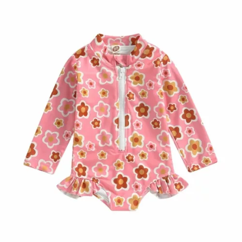 Maillot de bain bébé manche longue – Protection UV maximale, confort et sécurité pour les journées ensoleillées