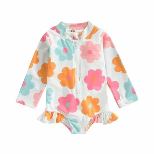 Maillot de bain bébé manche longue – Protection UV maximale, confort et sécurité pour les journées ensoleillées